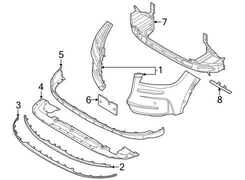 2023 Lincoln Corsair REINFORCEMENT Diagram for LJ7Z-17C947-AB