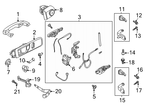 2023 Ford Explorer Front Door Diagram 3