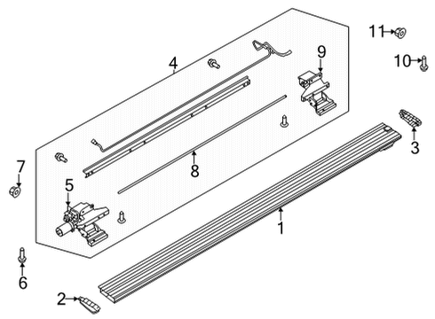 2023 Ford F-150 Running Board Diagram 12