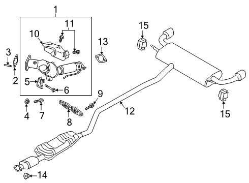 2020 Lincoln Nautilus CONVERTER ASY Diagram for L2GZ-5E212-A