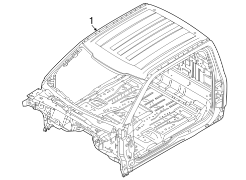 2024 Ford F-250 Super Duty Cab Assembly Diagram 3