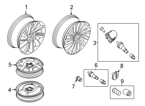 2020 Lincoln Nautilus Wheels Diagram 3