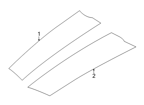 2022 Ford Mustang Stripe Tape Diagram 1