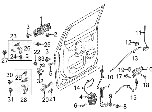 2020 Ford F-150 Rear Door Diagram 9