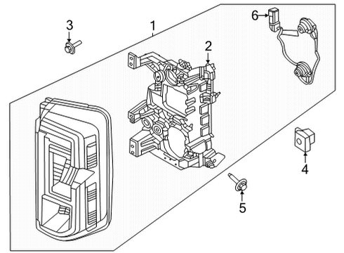 2021 Ford Bronco Tail Lamps Diagram 2