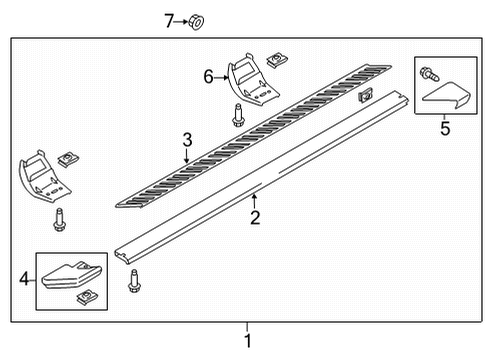 2021 Ford F-150 Running Board Diagram 17