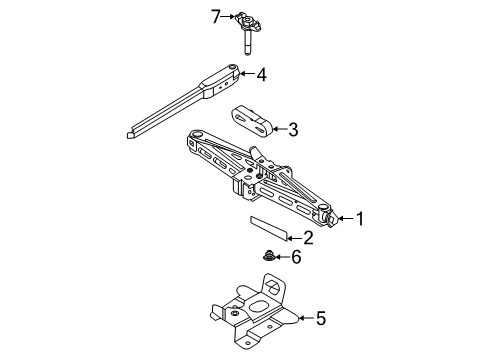 2023 Ford Escape Jack & Components Diagram 2