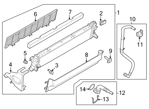 2023 Ford F-350 Super Duty SHROUD - RADIATOR FAN Diagram for LC3Z-8146-A