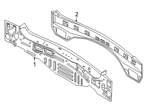 2023 Ford Explorer Rear Body Panel Diagram