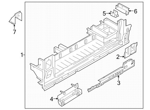 2022 Ford Transit 350 HD Step Assembly Diagram 2