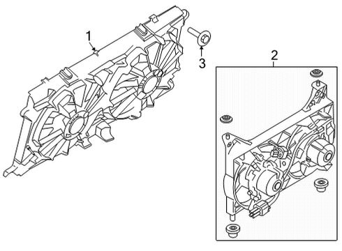 2022 Ford F-150 Cooling System, Radiator, Water Pump, Cooling Fan Diagram 2