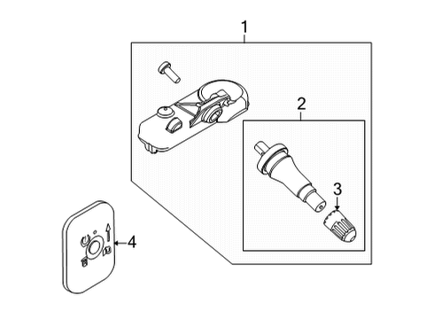 2022 Ford E-350/E-350 Super Duty Tire Pressure Monitoring Diagram