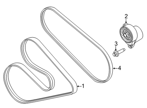 2022 Ford F-150 Belts & Pulleys Diagram 4