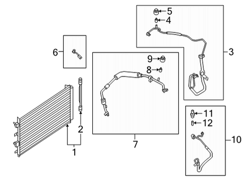 2022 Ford Bronco Sport A/C Condenser Diagram 1