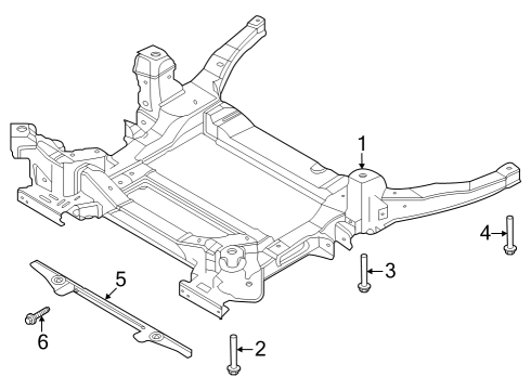 2022 Ford Explorer Suspension Mounting - Front Diagram 2