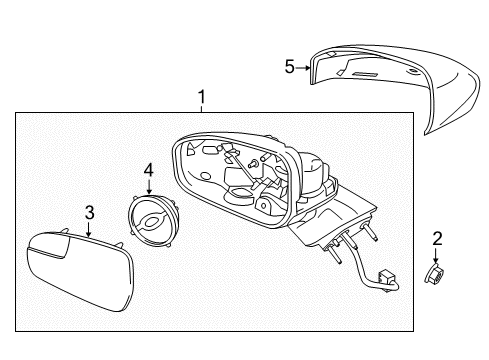 2019 Ford Police Responder Hybrid Outside Mirrors Diagram 6