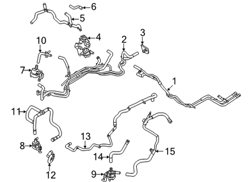 2022 Lincoln Corsair HOSE Diagram for LX6Z-8A577-A