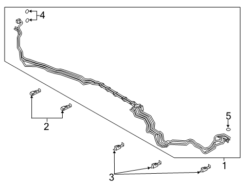 2020 Ford Police Interceptor Utility Rear A/C Lines Diagram