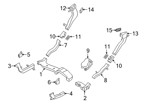 2023 Ford Transit Connect Ducts Diagram 2