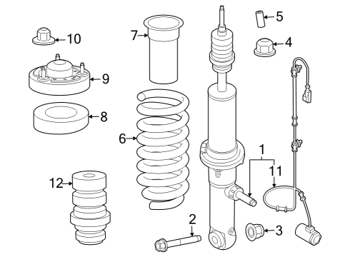 2023 Ford F-150 Struts & Components - Front Diagram 3