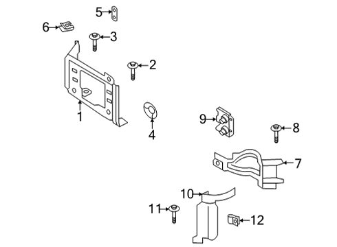 2021 Ford F-250 Super Duty Bumper & Components - Front Diagram 2