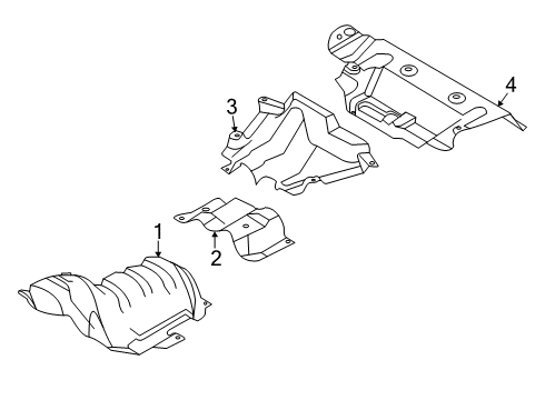 2022 Ford Escape Heat Shields Diagram 3