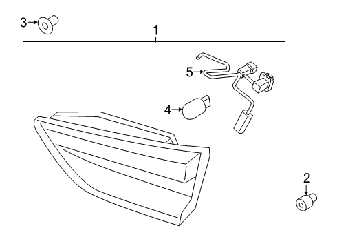 2023 Ford Escape Bulbs Diagram 1