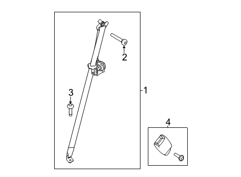 2019 Ford Police Interceptor Utility Seat Belt Diagram 3