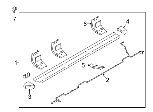 2022 Ford F-250 Super Duty Running Board Diagram 3