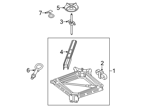 2020 Lincoln Aviator Jack & Components Diagram