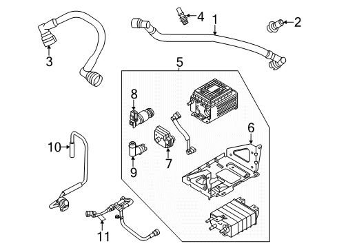 2021 Ford F-250 Super Duty Emission Components Diagram 5