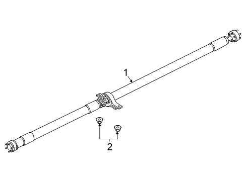 2020 Ford Escape Drive Shaft - Rear Diagram