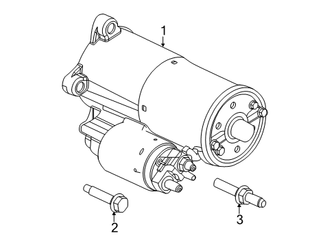 2020 Ford F-350 Super Duty STARTER MOTOR ASY Diagram for LC3Z-11002-A