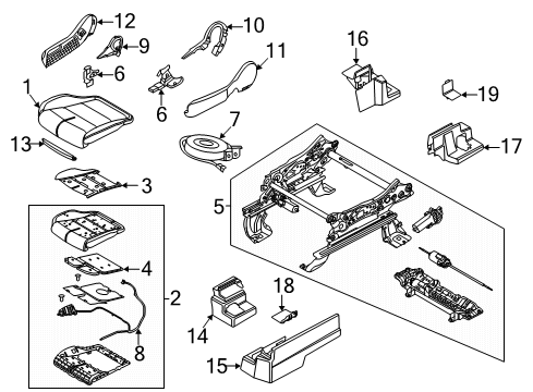 2020 Lincoln Aviator COVER ASY - SEAT CUSHION Diagram for MC5Z-7862900-EC