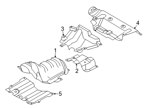 2023 Ford Escape Heat Shields Diagram 1