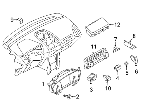 2020 Ford EcoSport A/C & Heater Control Units Diagram 2