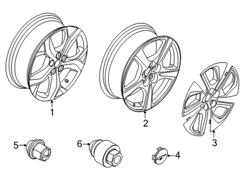 2021 Ford Mustang Mach-E Wheels Diagram 2