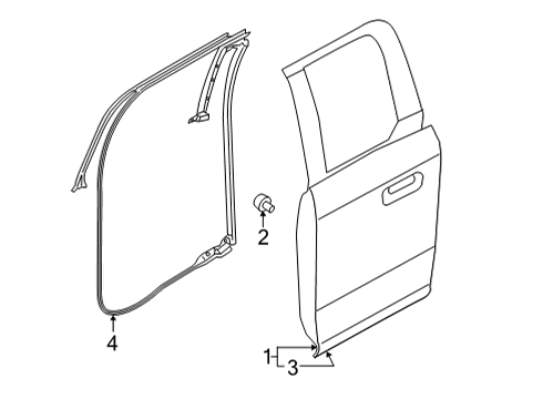 2023 Ford F-150 Door & Components Diagram 5