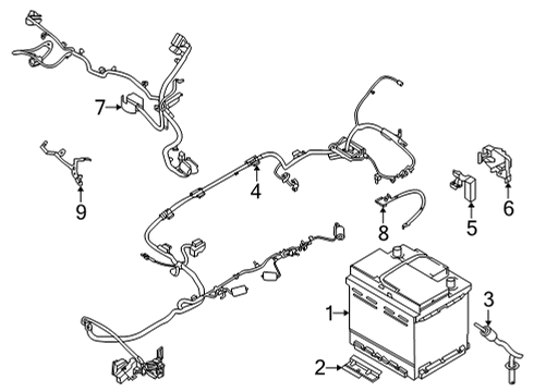 2023 Ford Maverick COVER Diagram for LU5Z-14277-A