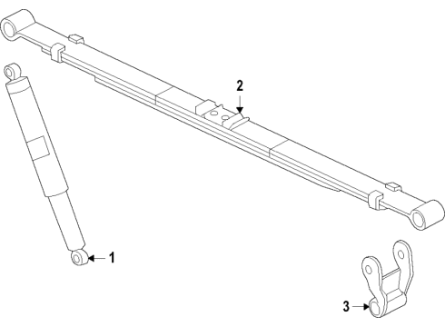 2021 Ford F-150 SPRING - REAR Diagram for ML3Z-5560-P