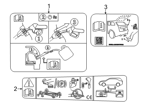 2021 Lincoln Corsair Information Labels Diagram