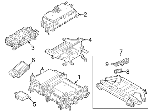 2023 Ford E-Transit MODULE - ENGINE CONTROL - EEC Diagram for NK4Z-12A650-B