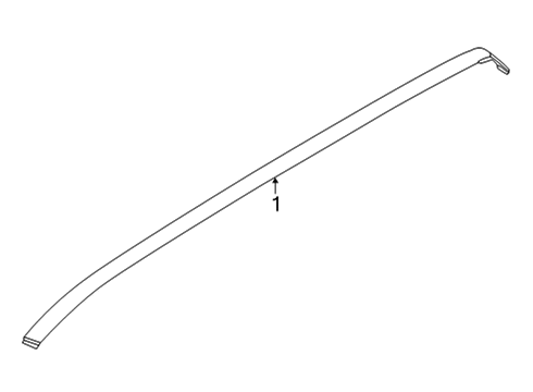 2023 Ford Maverick Exterior Trim - Roof Diagram 1