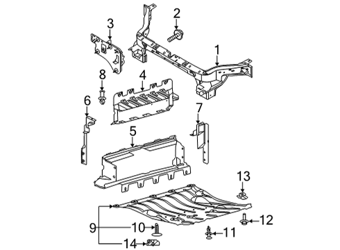 2021 Ford Mustang Mach-E DEFLECTOR - AIR Diagram for LJ9Z-8312-A