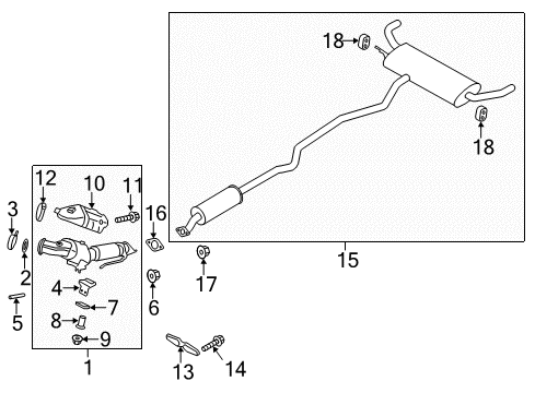 2020 Lincoln MKZ Exhaust Components Diagram 2