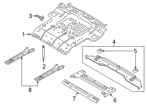 2021 Lincoln Navigator Rear Body & Floor Diagram 2