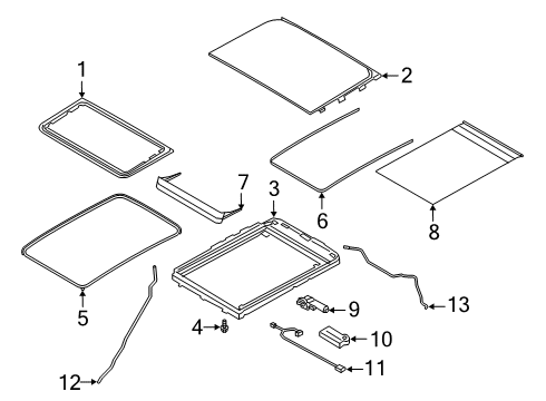 2021 Lincoln Aviator Sunroof Diagram