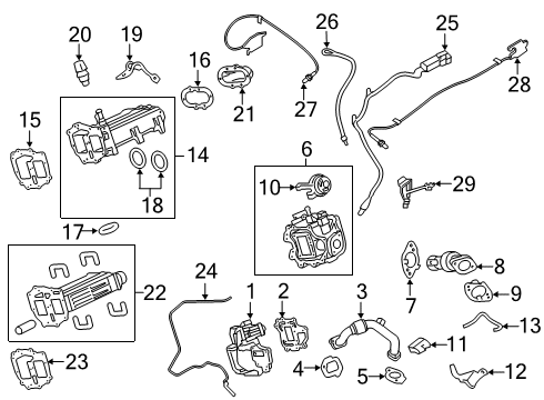 2021 Ford F-250 Super Duty Emission Components Diagram 2