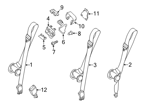 2022 Ford Transit Seat Belt Diagram 6