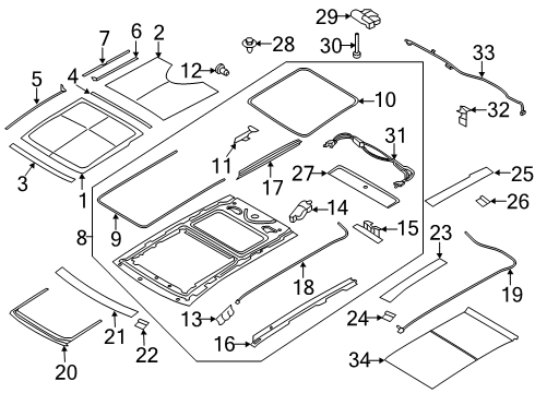 2023 Ford Edge Sunroof Diagram